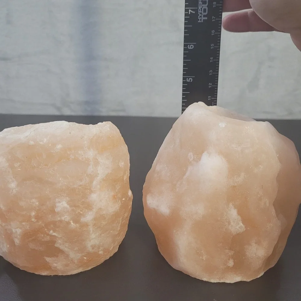 Himalayan Pink Salt Candle Holders Set of 3 Tea Light Crystal Natural Decor
